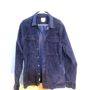 American Eagle Blue Corduroy Jacket